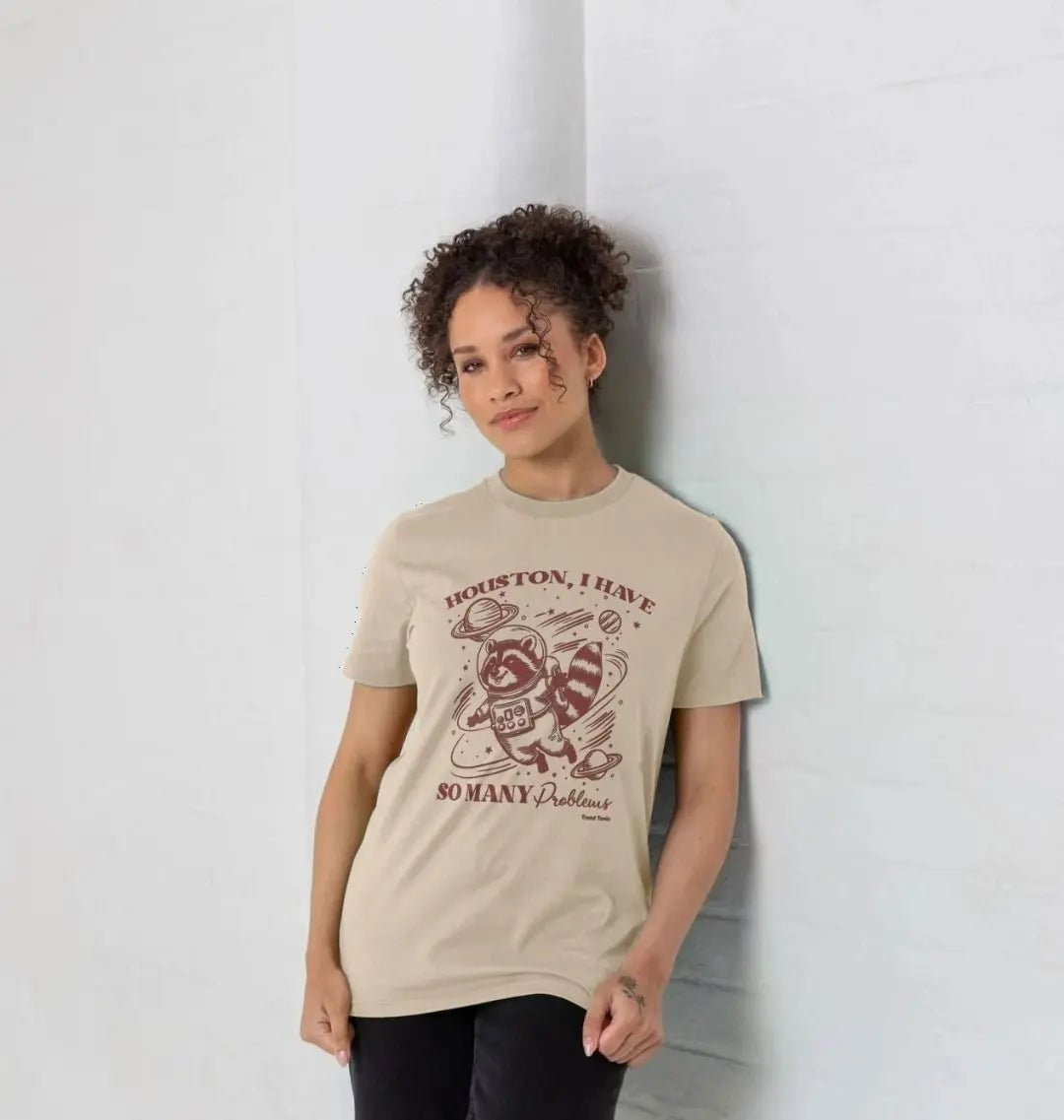Houston I have so many problems crew neck t-shirt - Trend Tonic