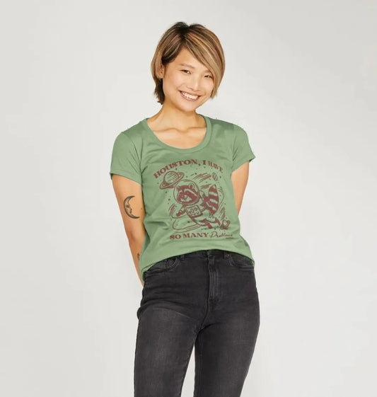 Houston I have so many problems scoop neck t-shirt - Trend Tonic