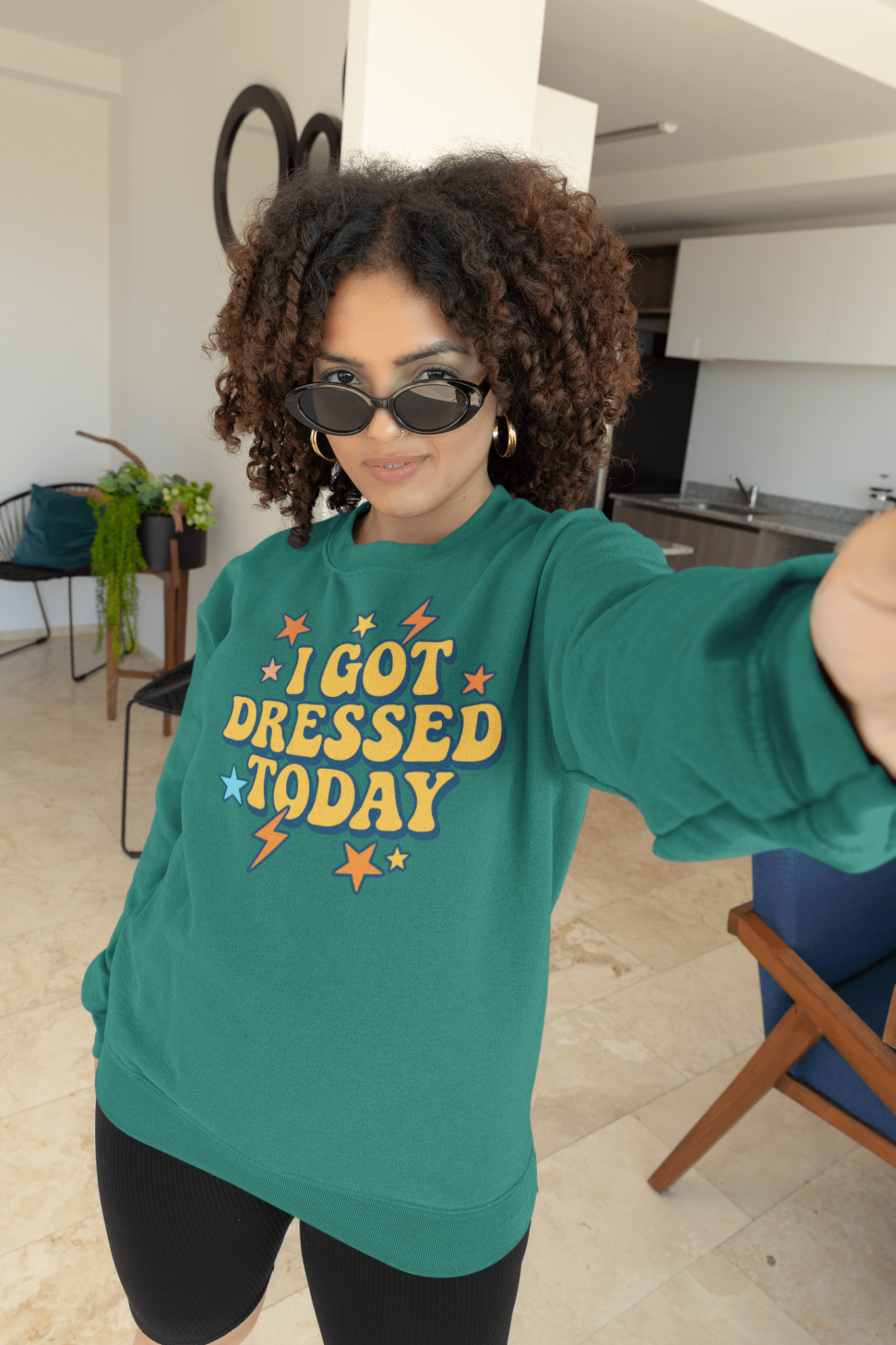 I got dressed today warm sweatshirt - Trend Tonic
