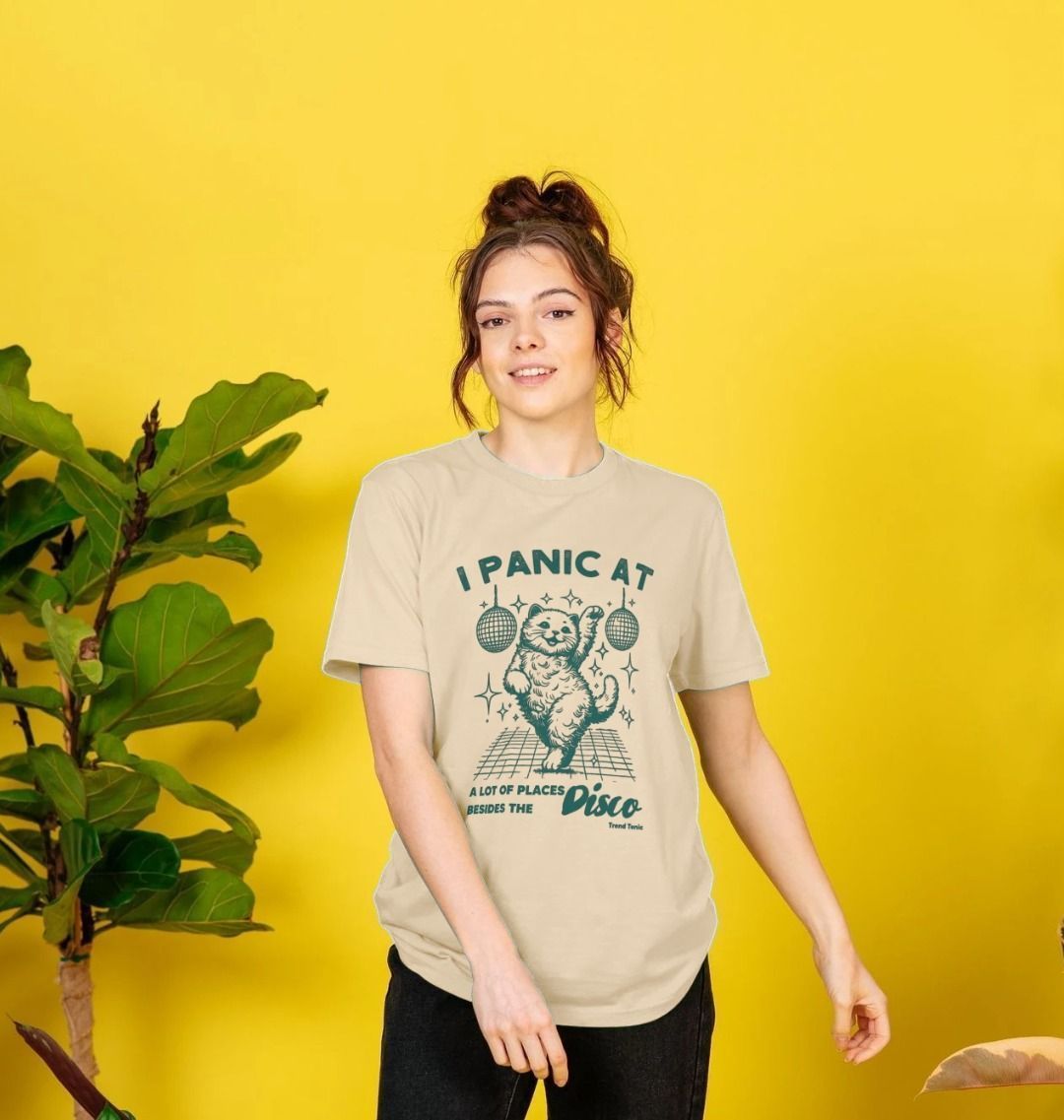 I panic at a lot of places crew neck t-shirt - Trend Tonic