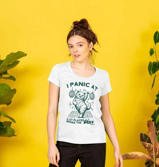 I panic at a lot of places scoop neck t-shirt - Trend Tonic