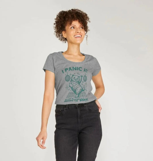 I panic at a lot of places scoop neck t-shirt - Trend Tonic