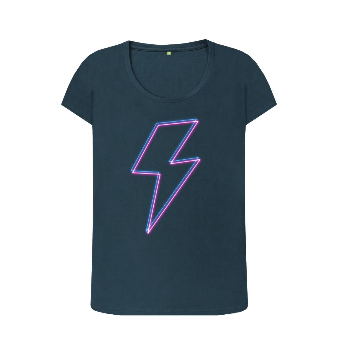 Denim Blue Printed T-shirt Front