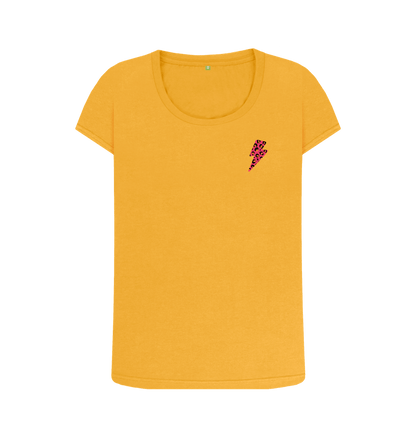 Mustard Printed T-shirt Front
