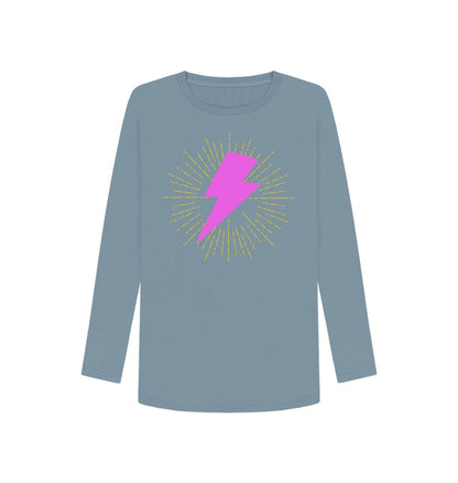 Illuminated lightning bolt long sleeve t-shirt - Trend Tonic