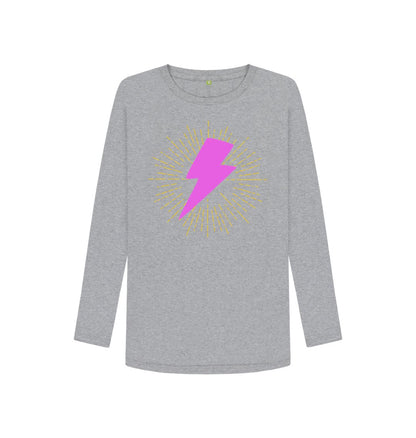 Illuminated lightning bolt long sleeve t-shirt - Trend Tonic