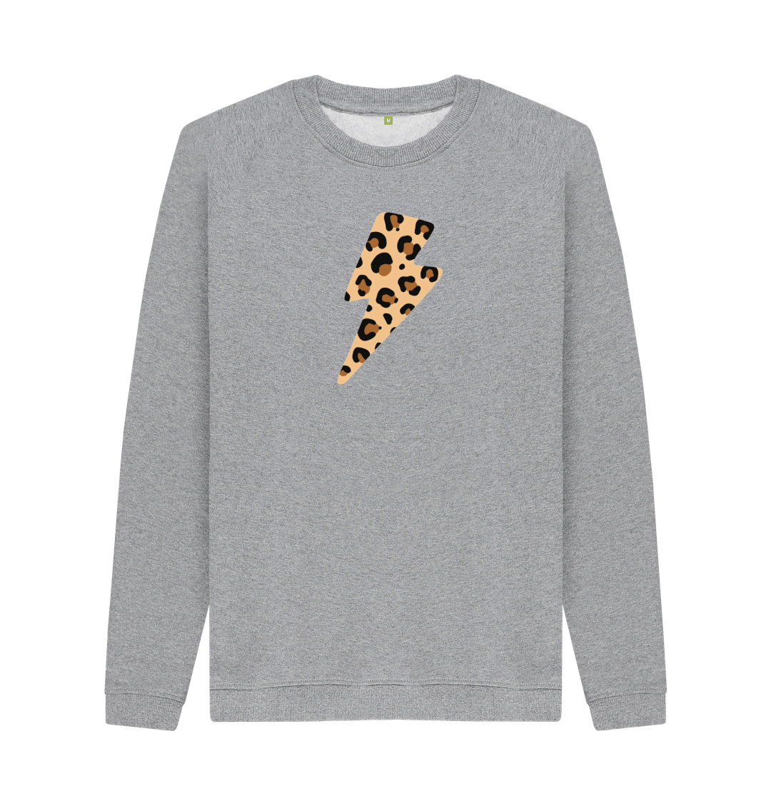Light Heather Printed Sweater Front