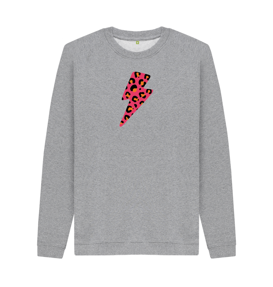 Light Heather Printed Sweater Front
