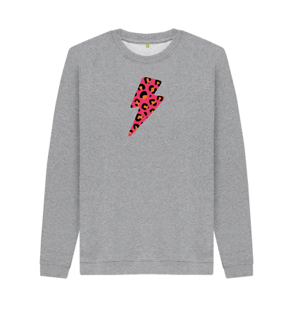 Light Heather Printed Sweater Front