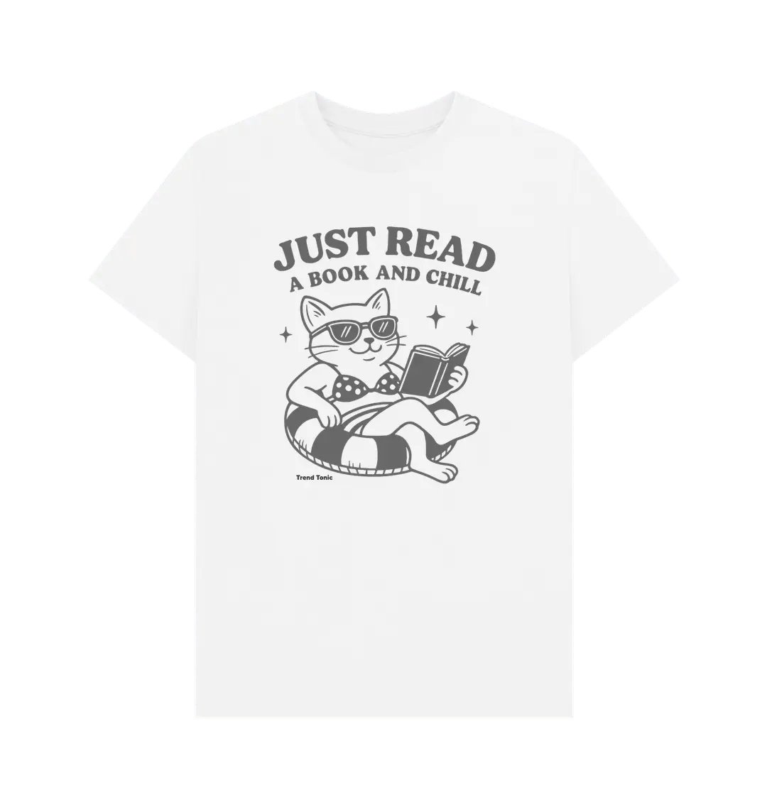 Just read a book and chill crew neck t-shirt - Trend Tonic