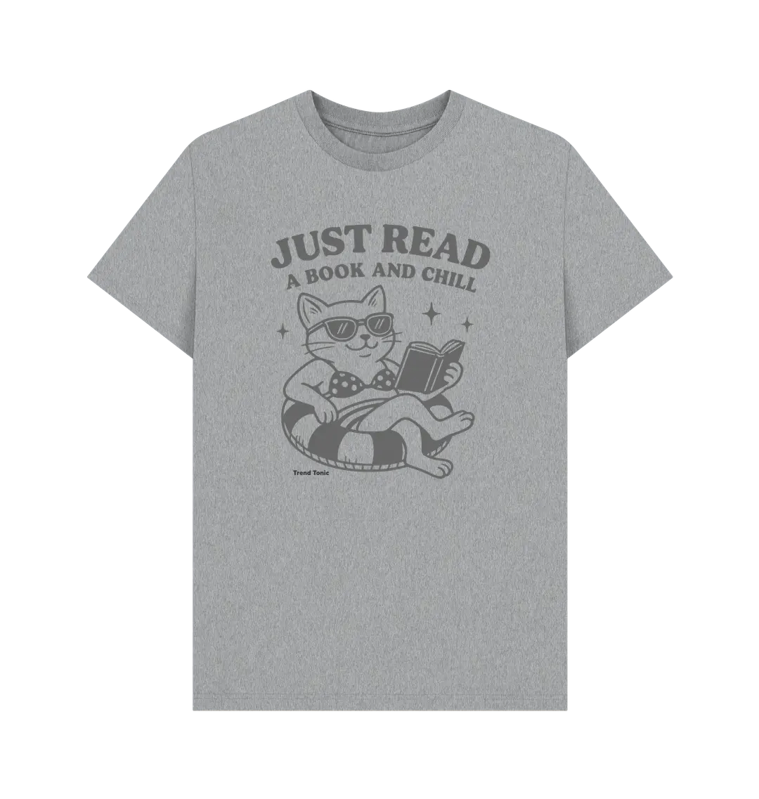 Just read a book and chill crew neck t-shirt - Trend Tonic