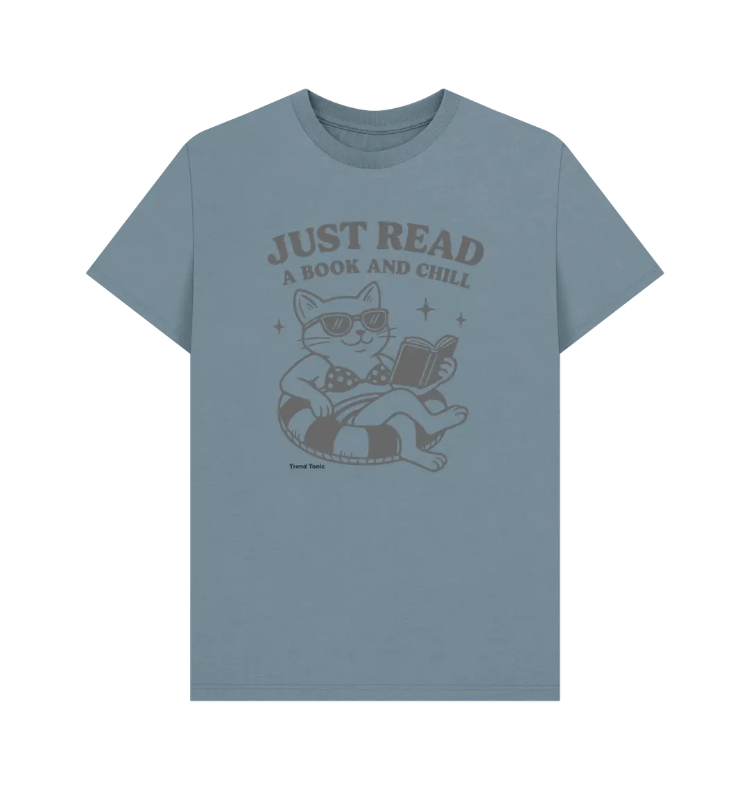 Just read a book and chill crew neck t-shirt - Trend Tonic