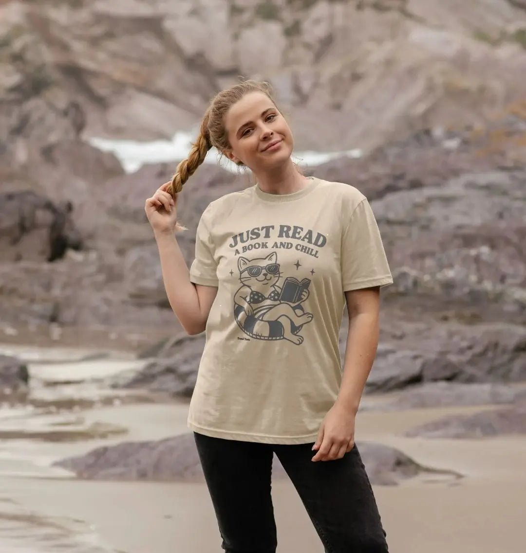 Just read a book and chill crew neck t-shirt - Trend Tonic