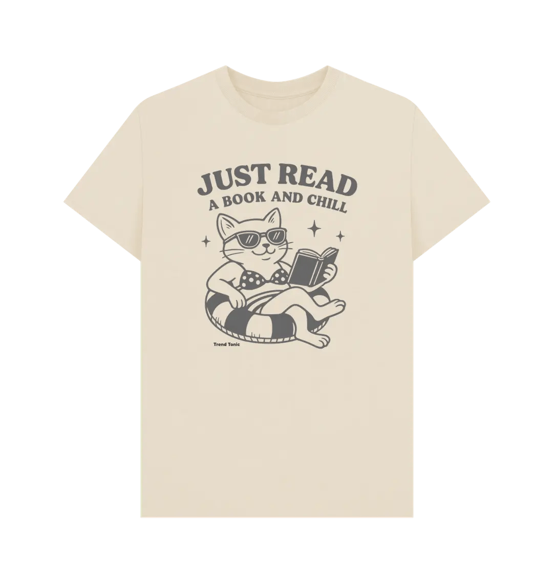Just read a book and chill crew neck t-shirt - Trend Tonic