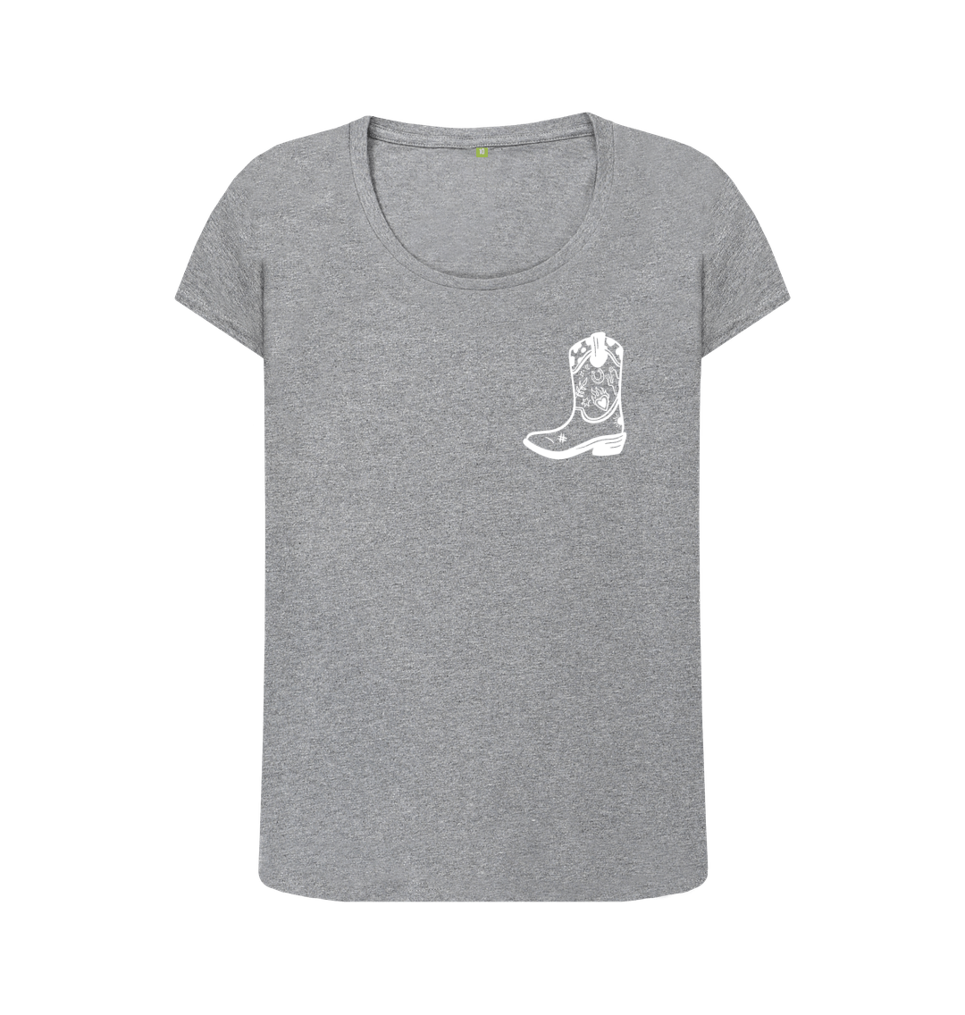 Athletic Grey Printed T-shirt Front