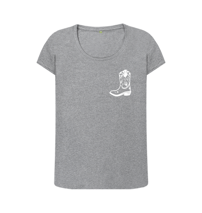 Athletic Grey Printed T-shirt Front