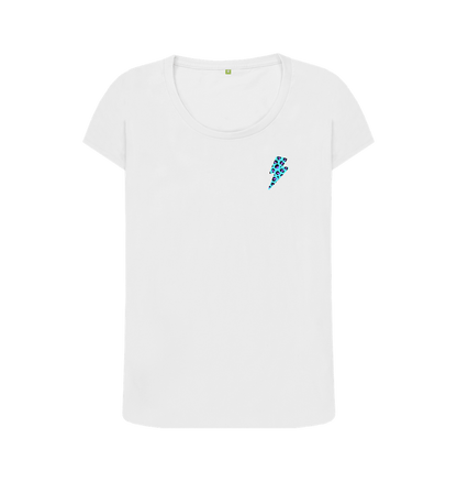 White Printed T-shirt Front