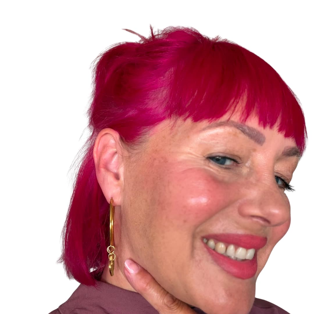 Large Y2K charm hoop earrings - Trend Tonic