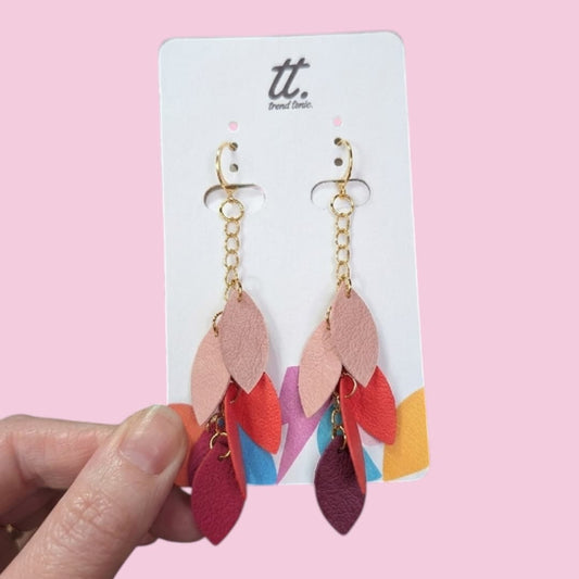 Leaf tassel earrings - Trend Tonic