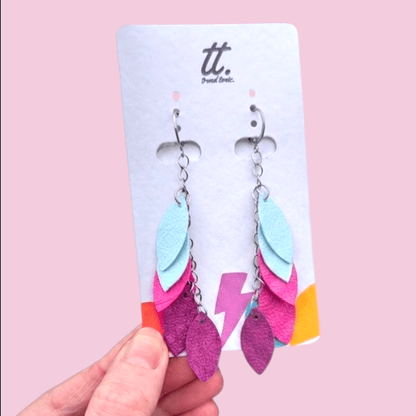 Leaf tassel earrings - Trend Tonic