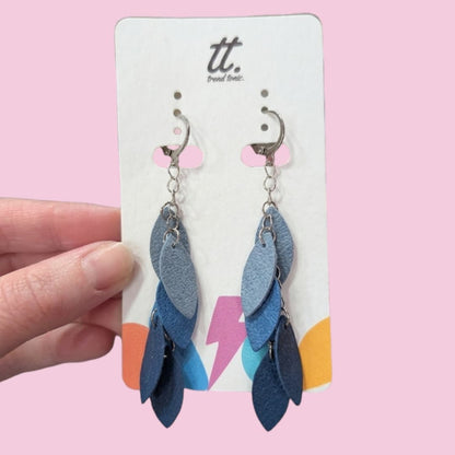 Leaf tassel earrings - Trend Tonic