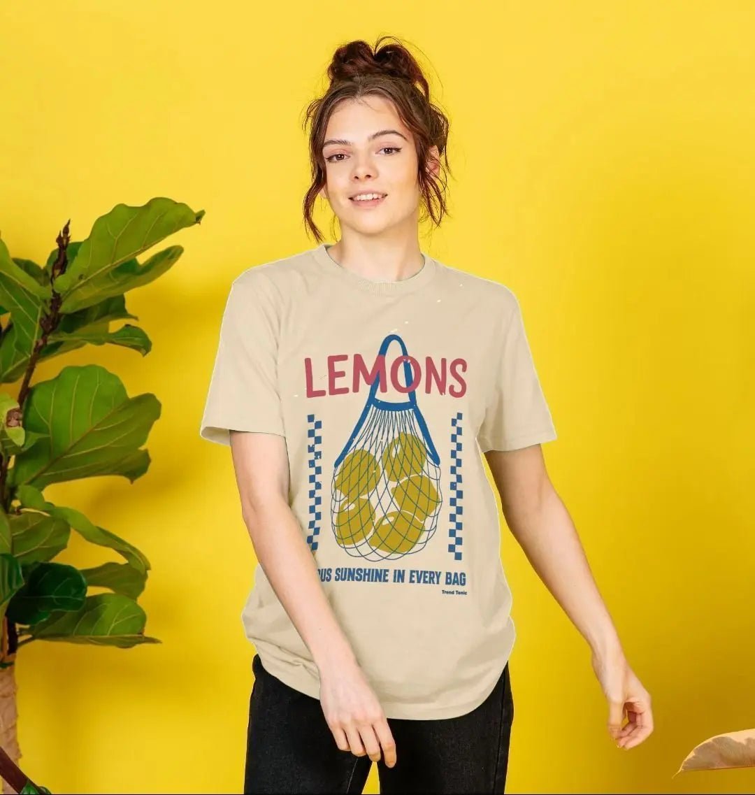 Lemons crew neck t-shirt - Trend Tonic