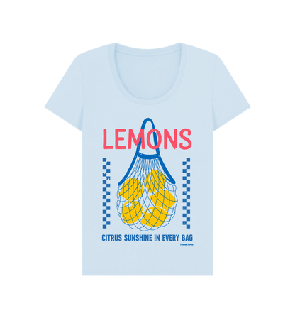 Lemons scoop neck t-shirt - Trend Tonic