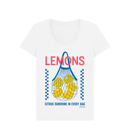 Lemons scoop neck t-shirt - Trend Tonic