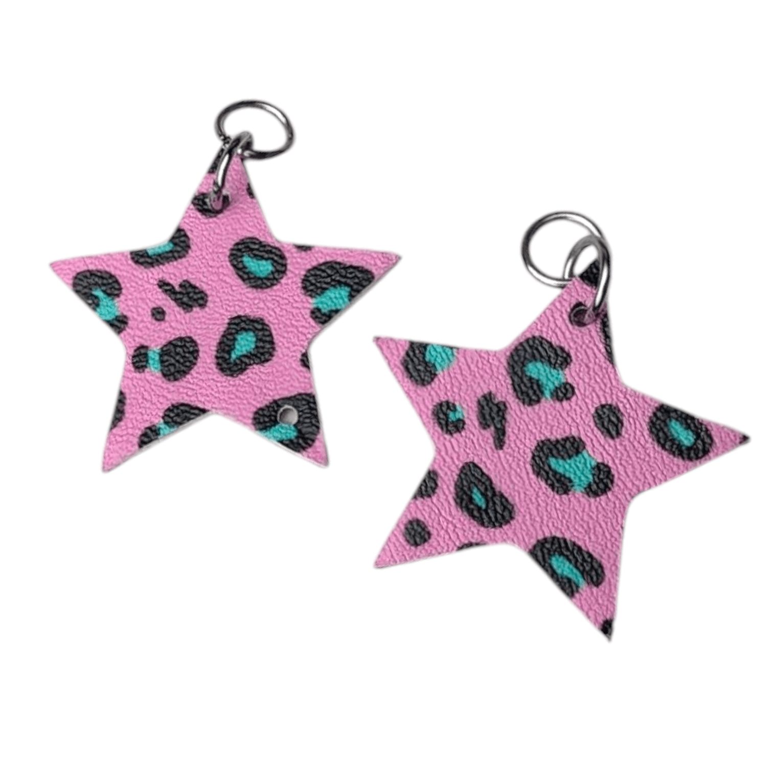 Leopard and glitter star flip the charms - Trend Tonic