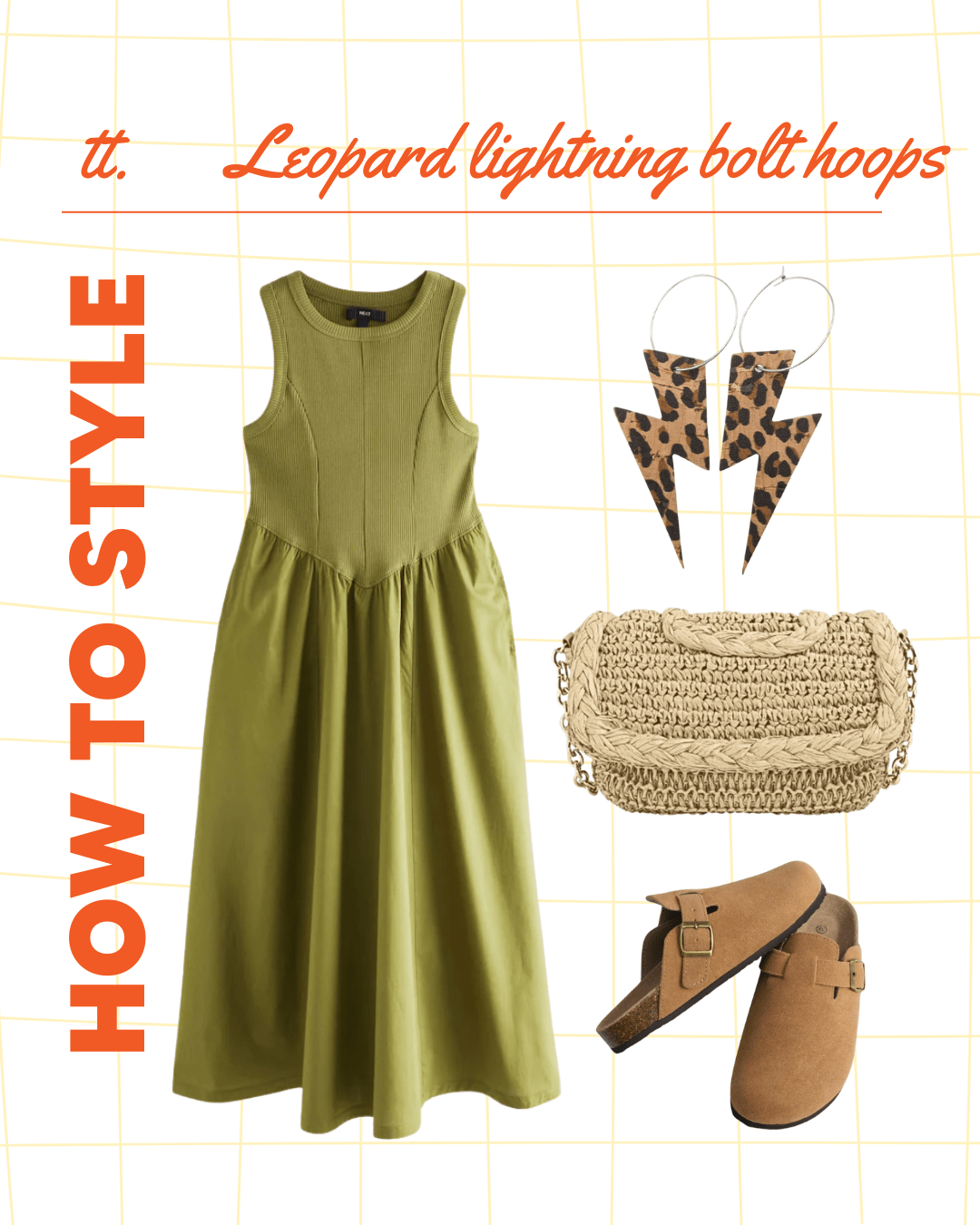 Leopard print lightning bolt earrings - Trend Tonic