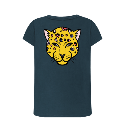 Denim Blue Printed T-shirt Back