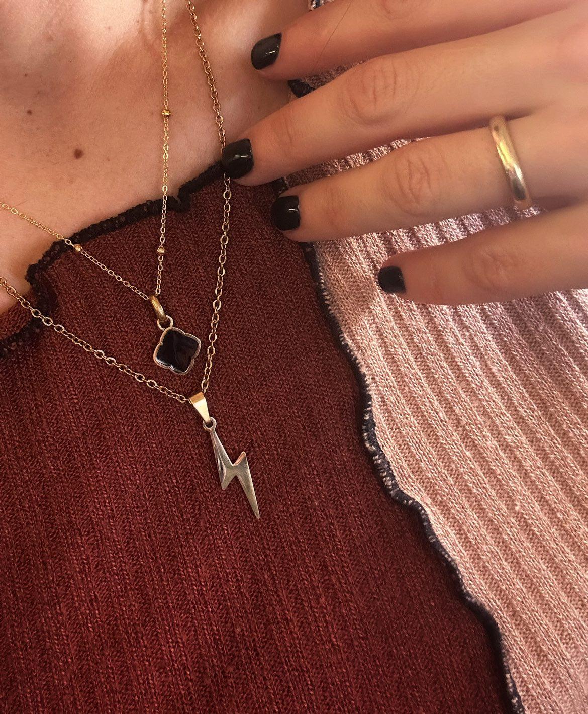 Lightning Bolt Necklace - Trend Tonic