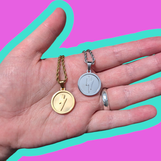 Lightning bolt talisman necklace - Trend Tonic