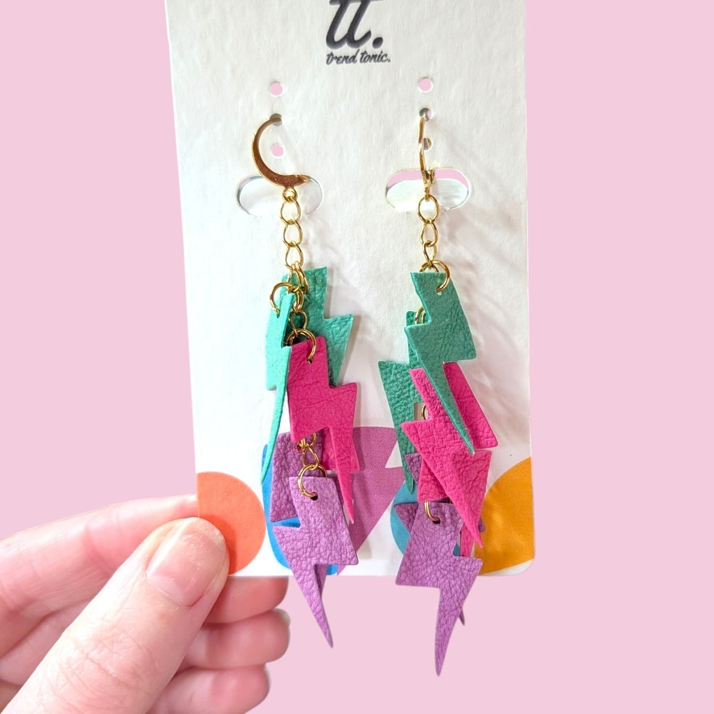 Lightning bolt tassel earrings - Trend Tonic