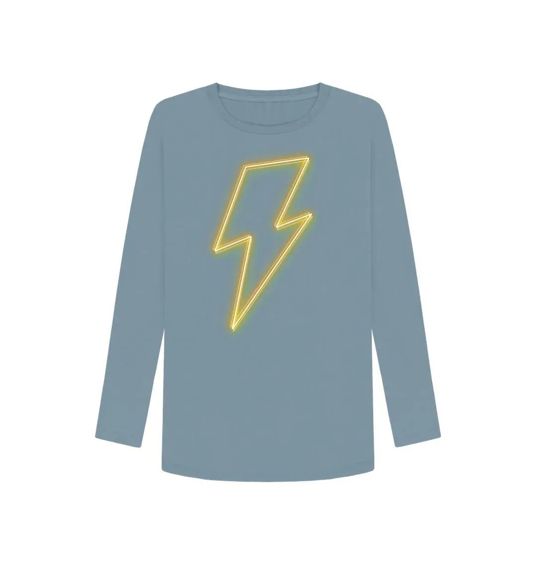 Long sleeve neon lightning bolt t-shirt - Trend Tonic