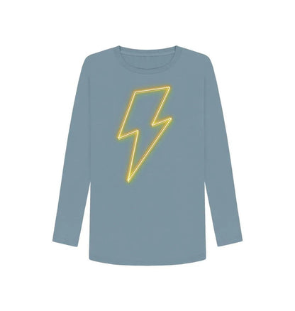 Long sleeve neon lightning bolt t-shirt - Trend Tonic