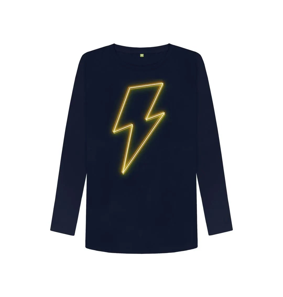 Long sleeve neon lightning bolt t-shirt - Trend Tonic