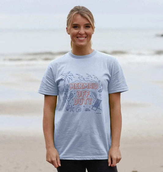 Mermaid off duty crew neck t-shirt - Trend Tonic