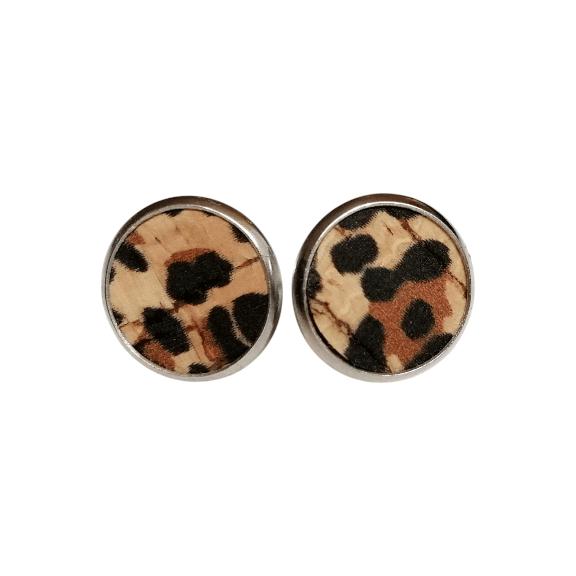Mini cork stud earrings - Trend Tonic