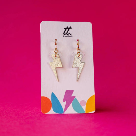 Mini gold cork lightning bolts - Trend Tonic