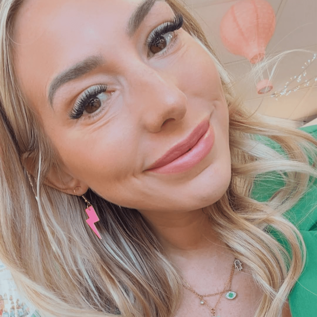 a woman taking a selfie