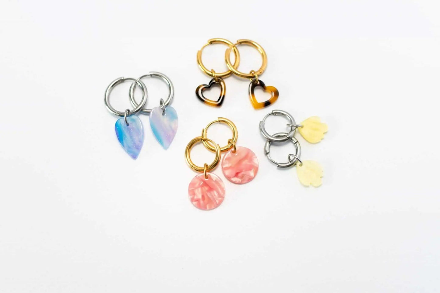 Mix and match colourful charm earrings - Trend Tonic