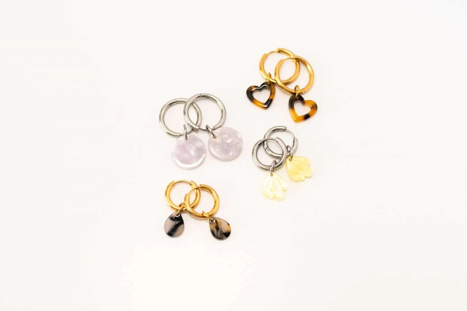 Mix and match colourful charm earrings - Trend Tonic
