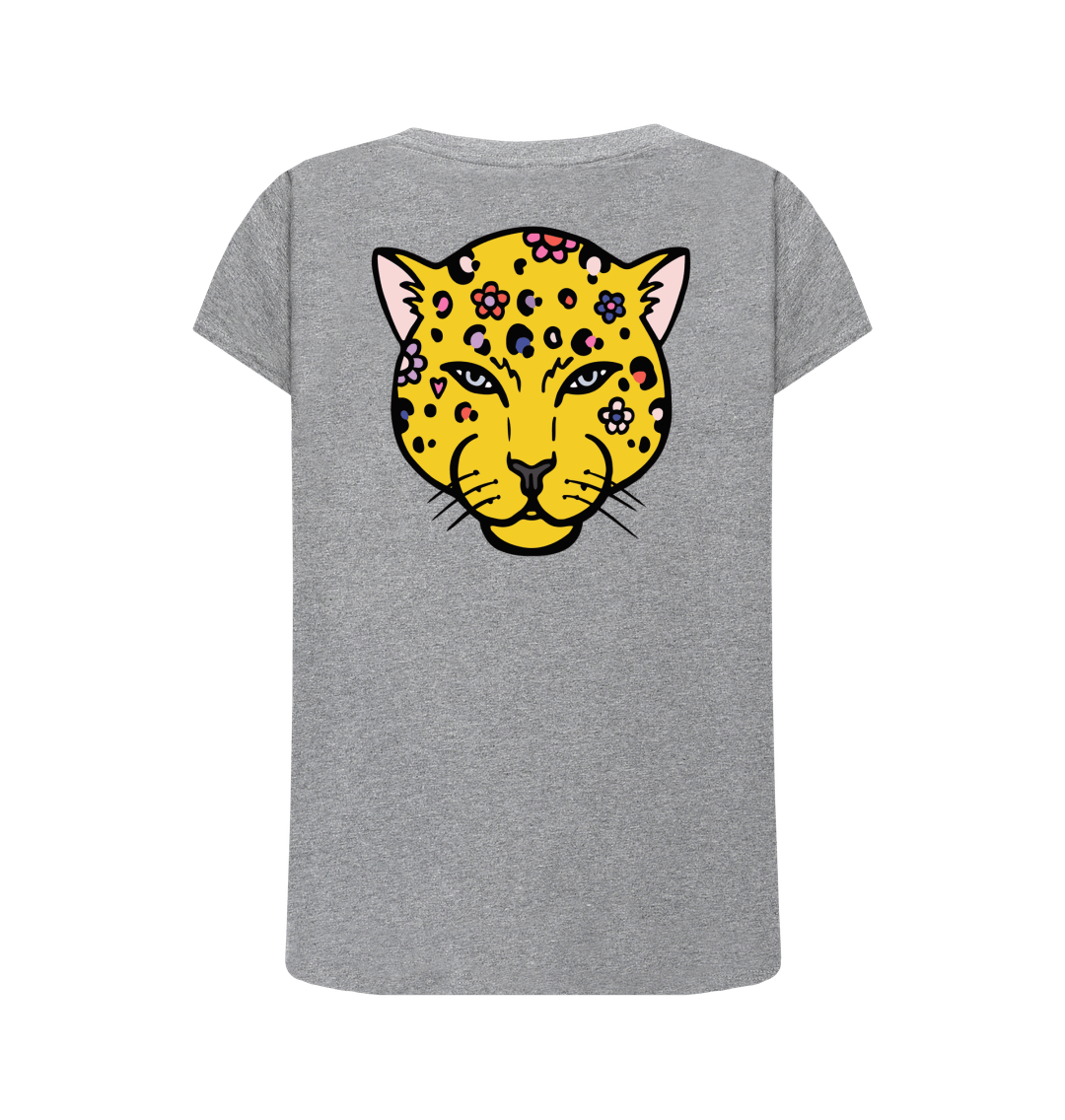 Athletic Grey Printed T-shirt Back