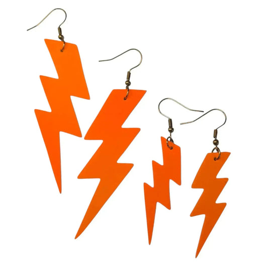 Orange neon triple bolts - Trend Tonic
