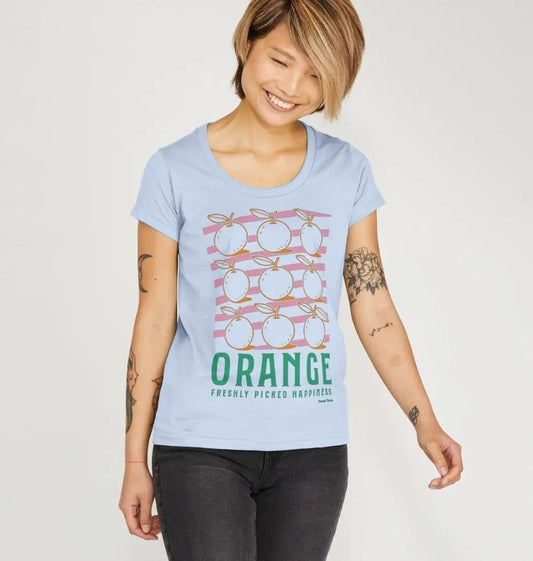 Oranges scoop neck t-shirt - Trend Tonic