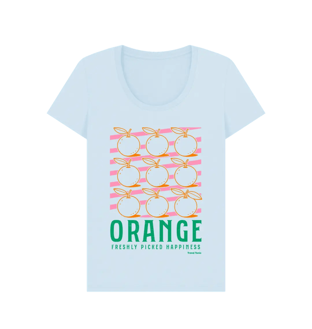 Oranges scoop neck t-shirt - Trend Tonic