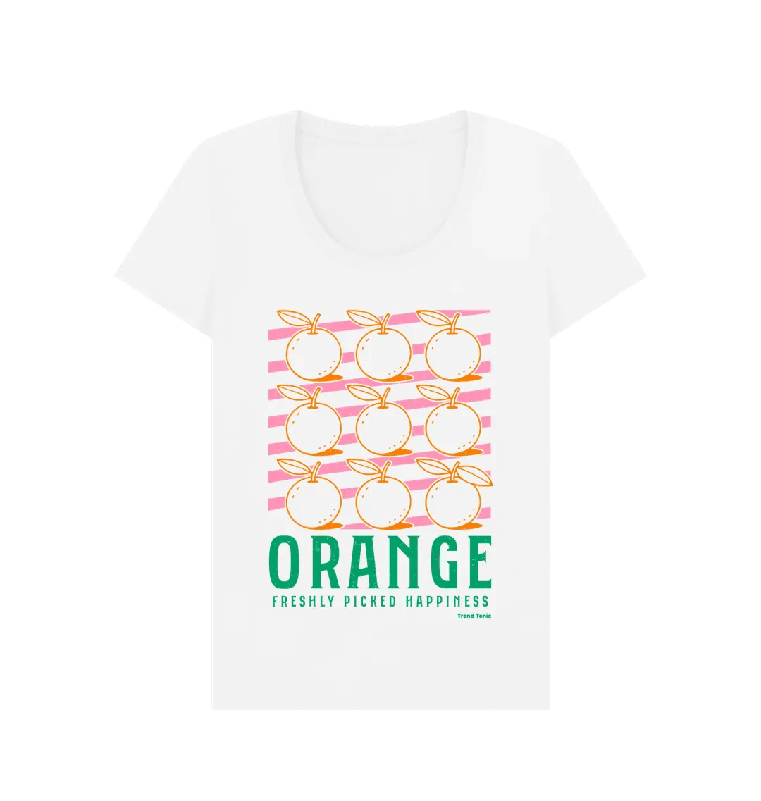 Oranges scoop neck t-shirt - Trend Tonic