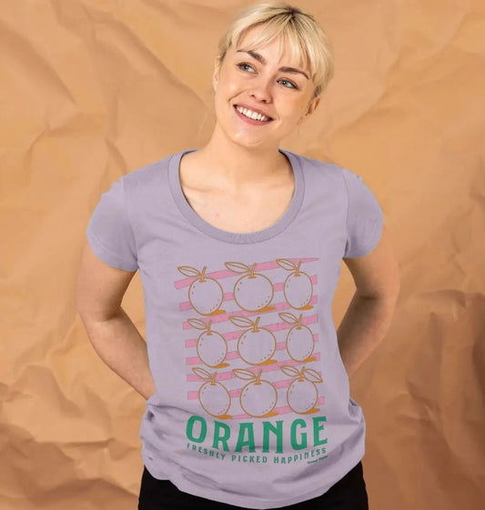 Oranges scoop neck t-shirt - Trend Tonic