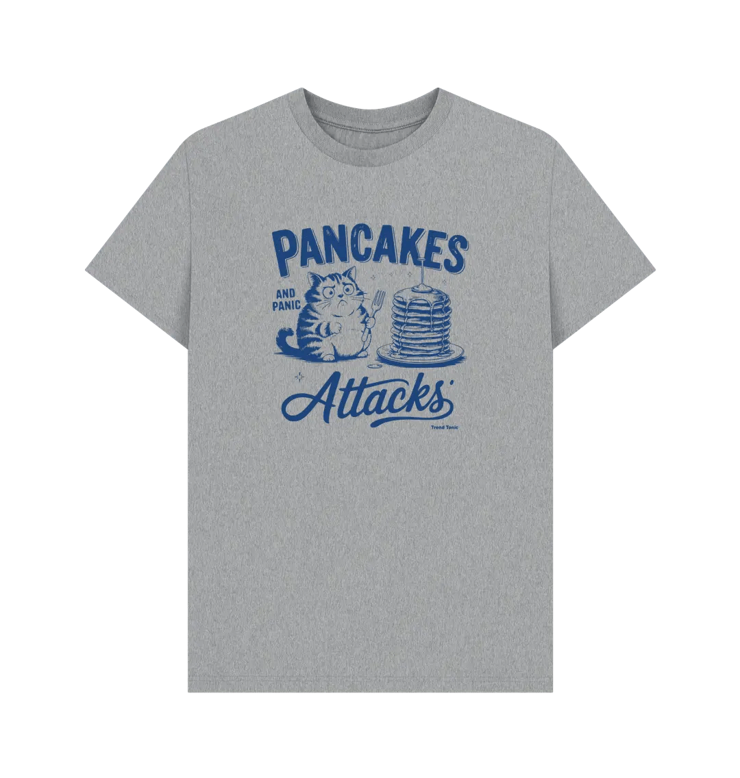Pancakes and panic attacks crew neck t-shirt - Trend Tonic